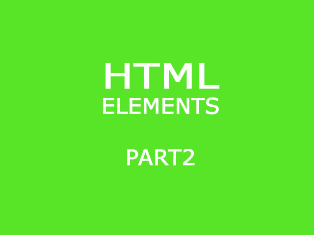 HTML Basic Elements