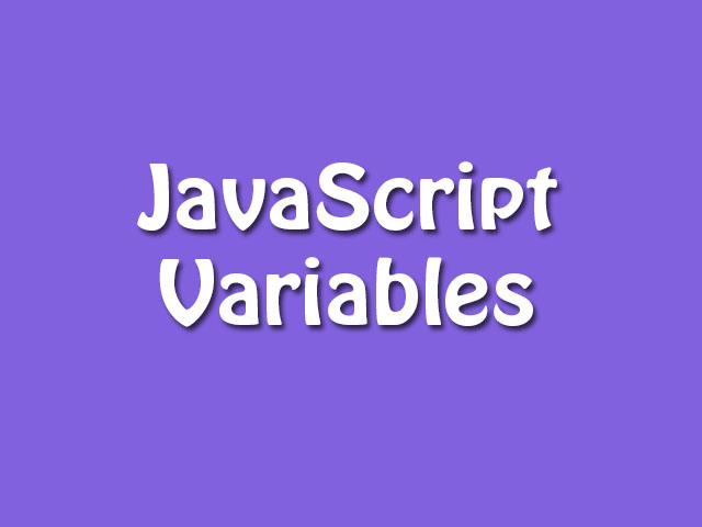 JavaScript Variables