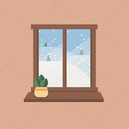 window snowfall