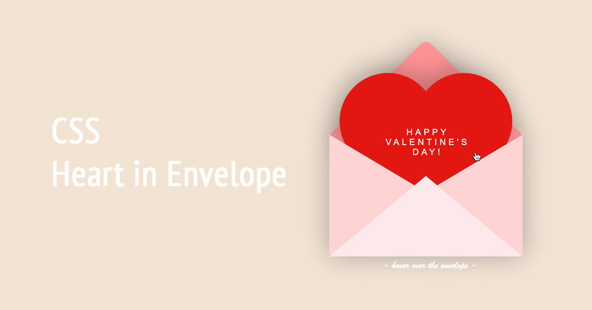 CSS Heart in Envelope