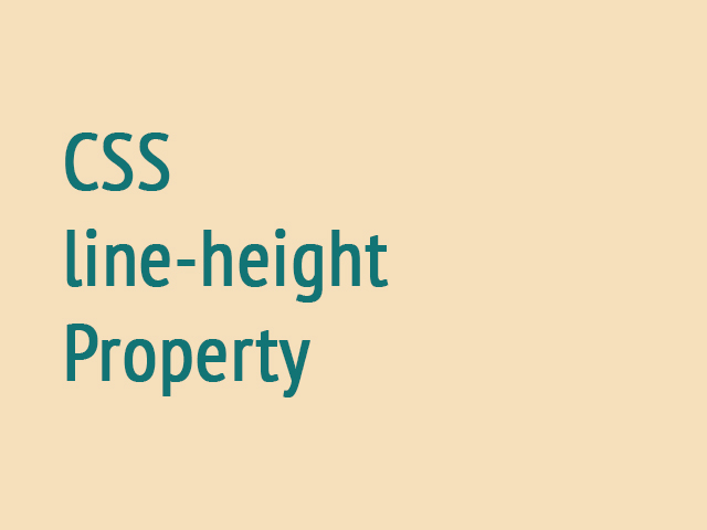 CSS line-height Property