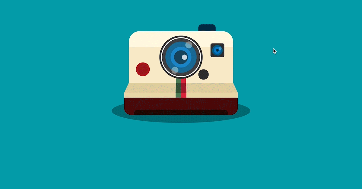 CSS Polaroid/ Camera (press the button to take a photo) - Lena Design